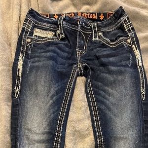 Rock revival ankle skinny jeans